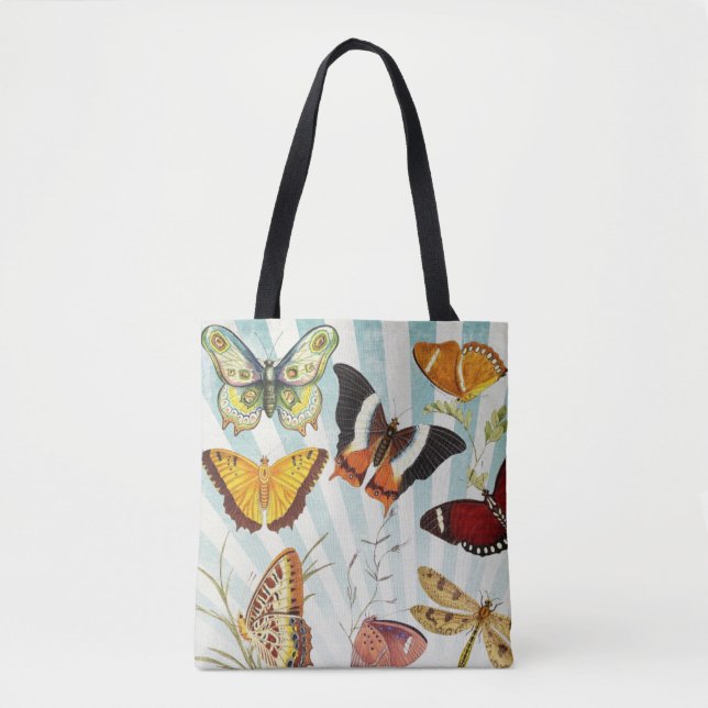 Bolsa de Tote de Mariposa inspirada en tela de épo (Anverso)