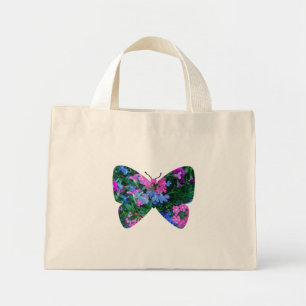 Bolsa De Tote De Mariposa Mezclada De Flores