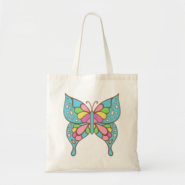 Bolsa de Tote de Mariposa Retro (Frente)