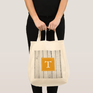 Bolsa de Tote de Monograma Rústico Marigold