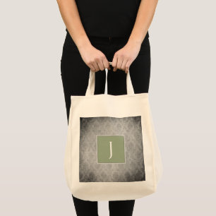 Bolsa de Tote de Monograma Vintage Verde