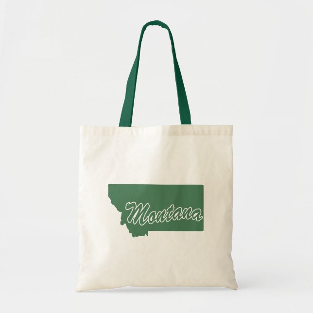 Bolsa de Tote de Montana, estado verde del bosque (Frente)