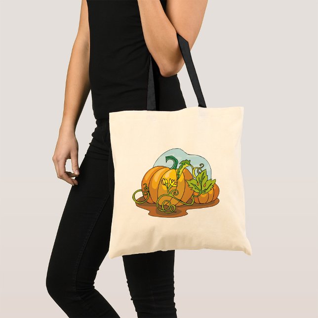 Bolsa de Tote de Naranja de calabazas en crecimien (Subido por el creador)