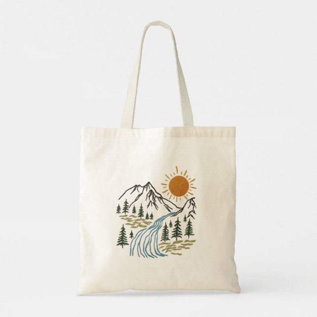 Bolsa De Tote De Naturaleza Ecológica 🌍 | Mujeres (Reverso)