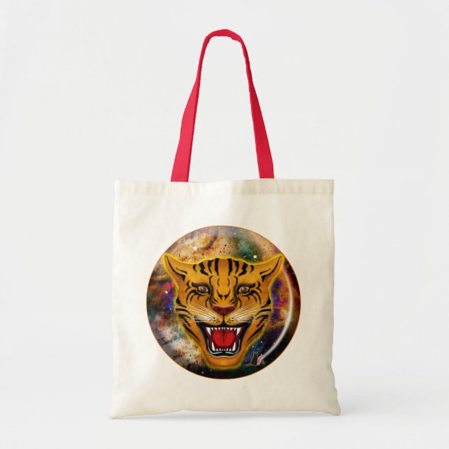Bolsa De Tote De Nebula De Tigre De Barrido (Frente)