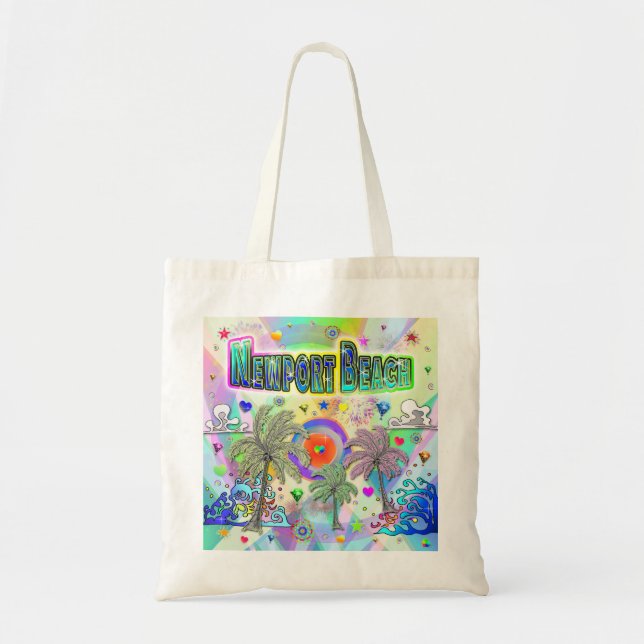 Bolsa de Tote de Newport Beach Deep Dream (Frente)
