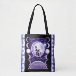 Bolsa De Tote De Niño Morado De La Luna