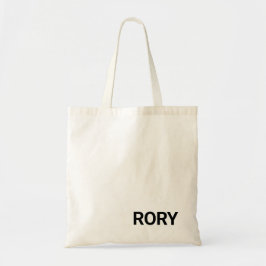 Bolsa de Tote de nombre minimalista