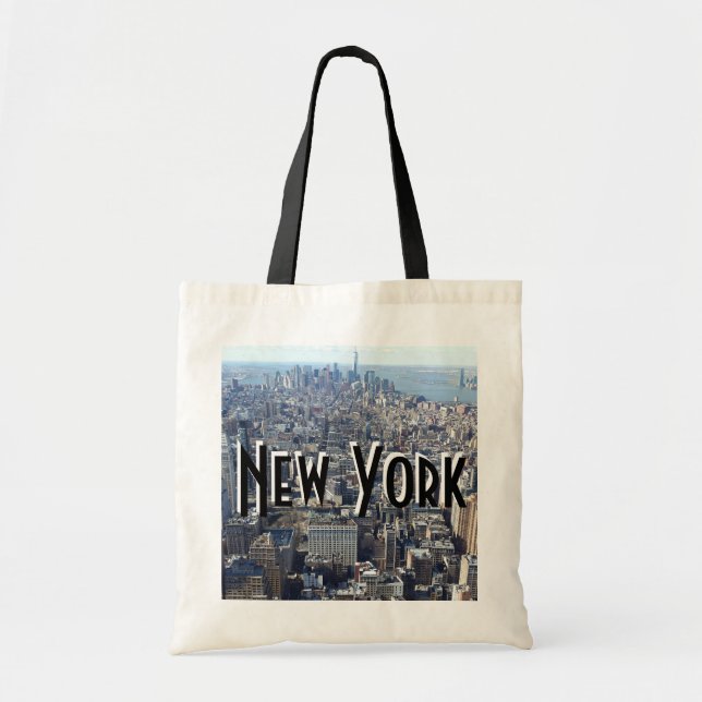 Bolsa de tote de Nueva York - Negro (Frente)