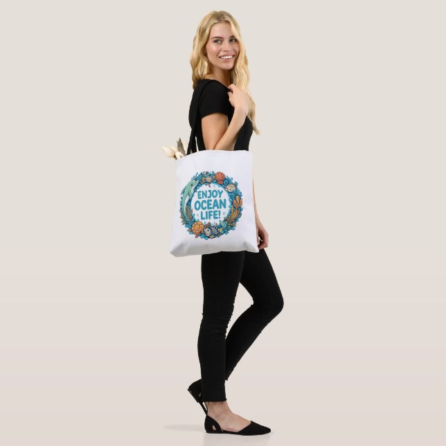 Bolsa de Tote de Ocean Vibes: ¡Lleva el mar contig (Puesto)