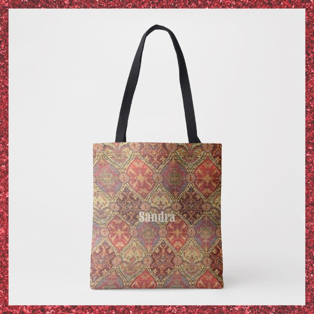 Bolsa de Tote de Oro Rojo y Pluma Persa (Subido por el creador)