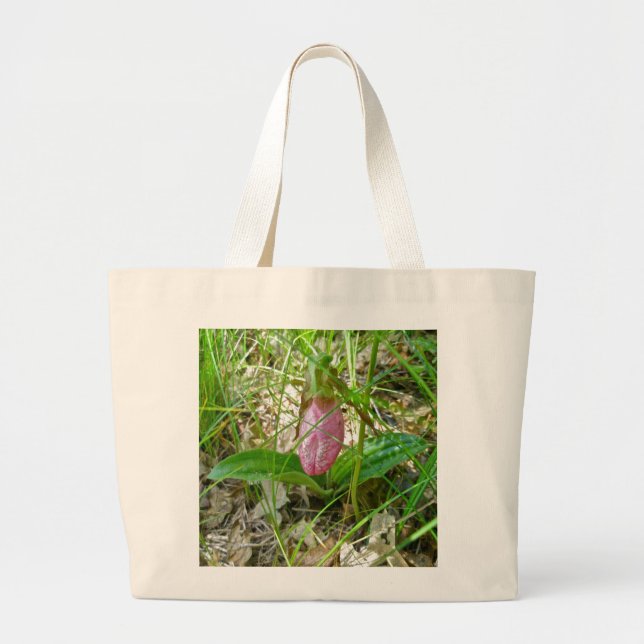 Bolsa de Tote de Orquídea Salvaje de Dama Rosa (Frente)