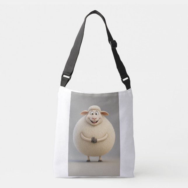 Bolsa de Tote de oveja feliz (Anverso)