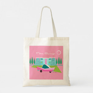 Bolsa De Tote De Palm Springs Rosa Retro
