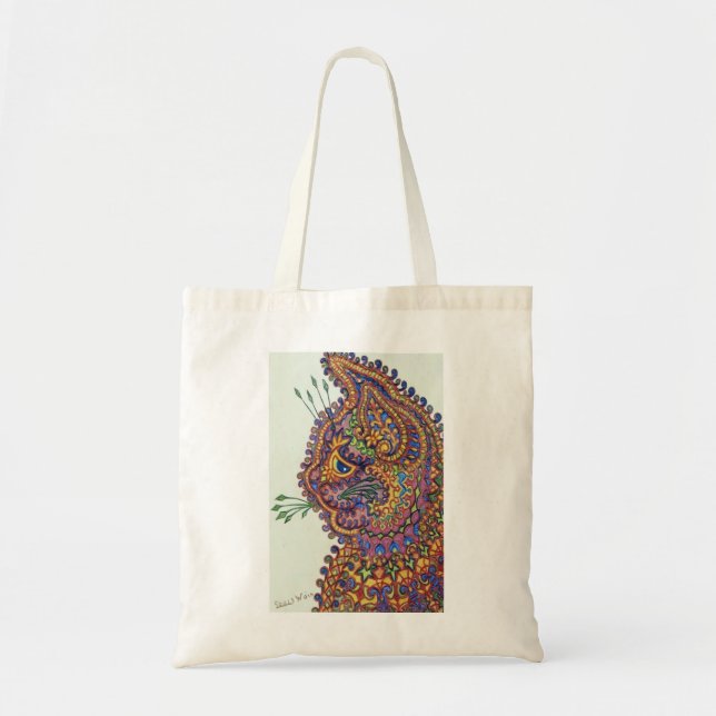 Bolsa de Tote de papel pintado de Louis Wain Fanta (Frente)