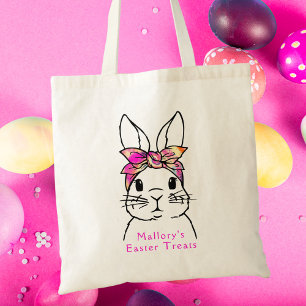 Bolsa de Tote de Pascua para Niños Conejitos
