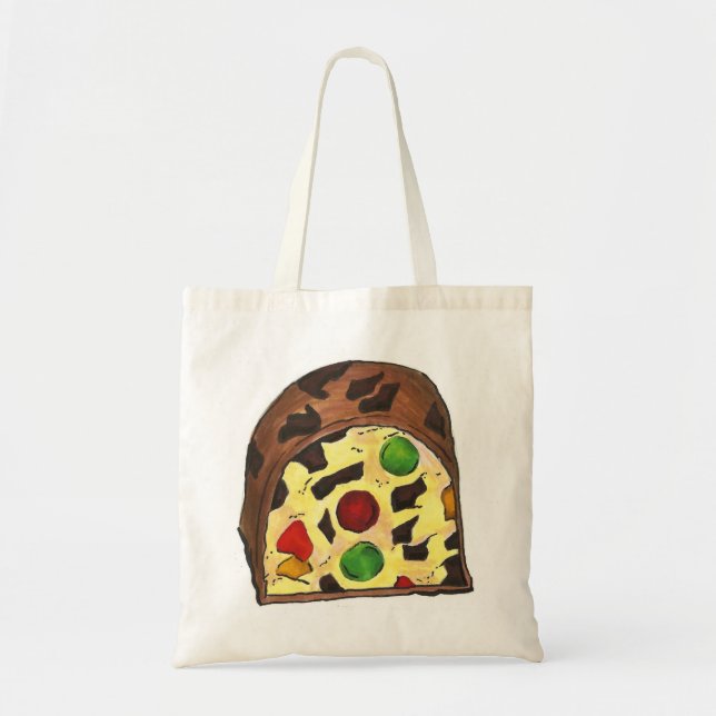 Bolsa de Tote de pastel de fruta de navidad (Frente)