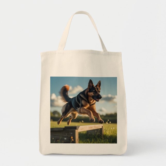 Bolsa de Tote de Pastor Elegante Alemán (Frente)