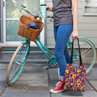BOLSA DE TOTE DE PATRÓN DE CAMO AMARILLO