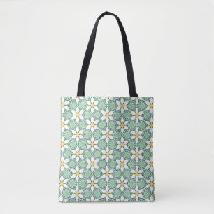 Bolsa De Tote De Patrón De Lilies Blancos