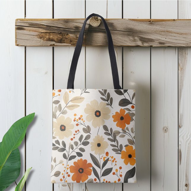 Bolsa De Tote De Patrón Floral De Boho (Subido por el creador)