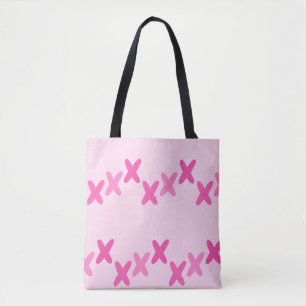 Bolsa De Tote De Patrón Rosa Cuto