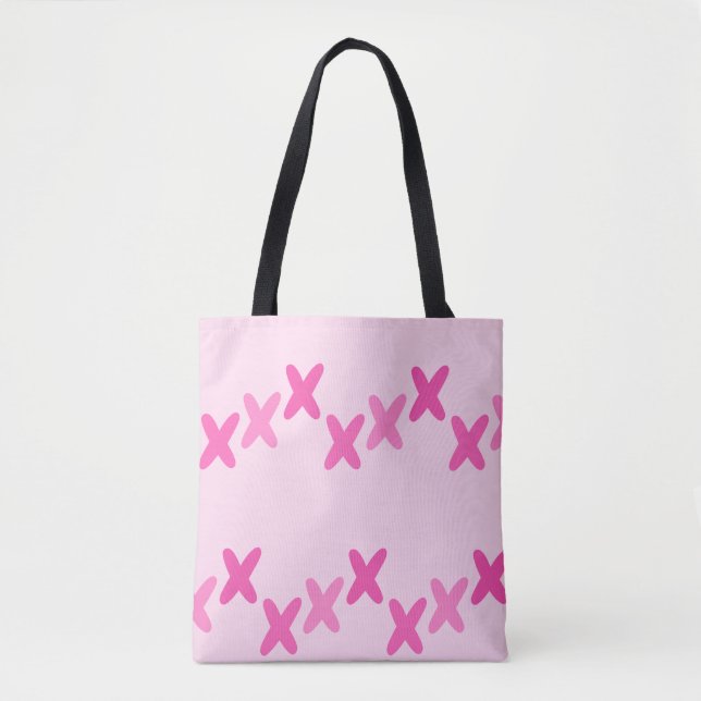 Bolsa De Tote De Patrón Rosa Cuto (Anverso)