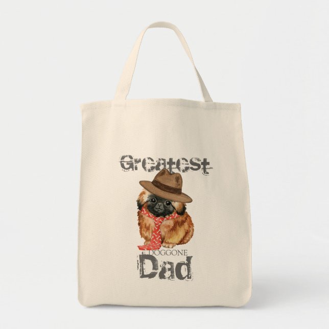 Bolsa de Tote de Pekingese Dad (Frente)