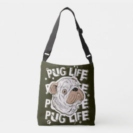 Bolsa de Tote de perro animal de la vida de Pug