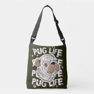 Bolsa de Tote de perro animal de la vida de Pug