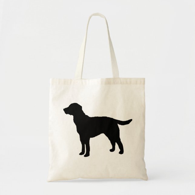Bolsa De Tote De Perro De Labrador Negro (Frente)