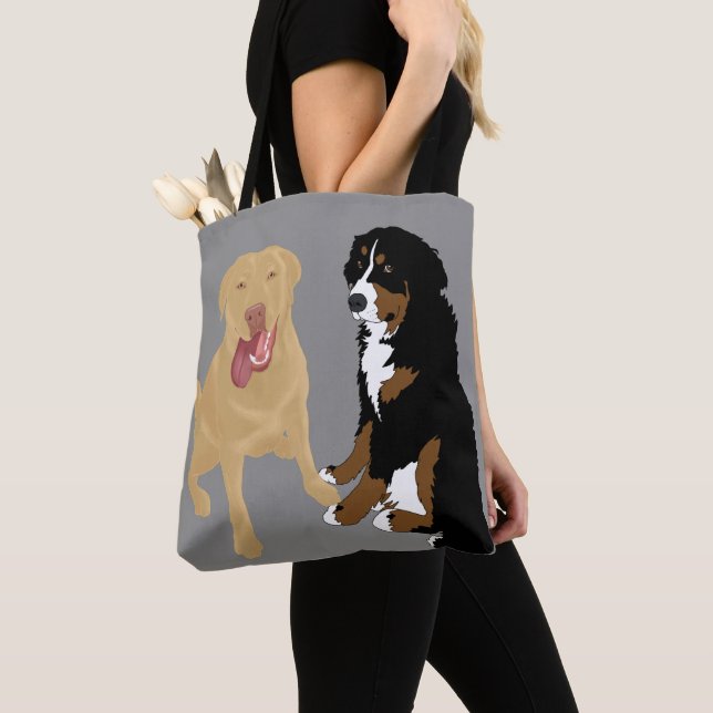 Bolsa de Tote de Perro de Montaña Dudley Labrador  (Detalle)