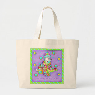 Bolsa De Tote De Perro De Quilt Lover