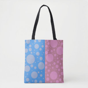 Bolsa De Tote De Personalizado Azul Rosa-Todo-Sobr