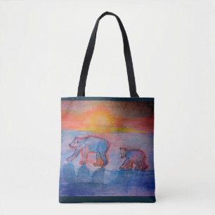 Bolsa De Tote De Personalizado De Dibujo De Osos P