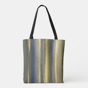 Bolsa De Tote De Personalizado De Líneas Azules De