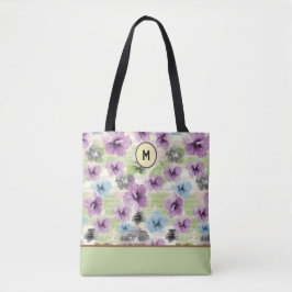 Bolsa De Tote De Personalizado Floral Retro Estili