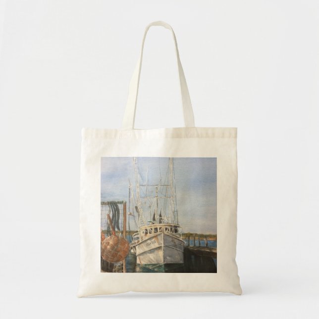 Bolsa De Tote De Pesca Costera De Camarón De Agua (Frente)