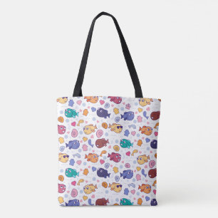 Bolsa de Tote de Pescado Kawaii - Océano Adorable