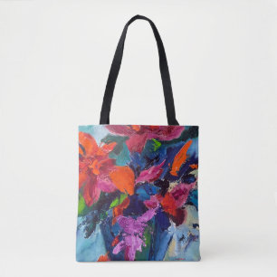 Bolsa de Tote de Pointsettia y Snowman