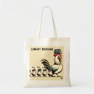 Bolsa de Tote de Pollos de la Biblioteca