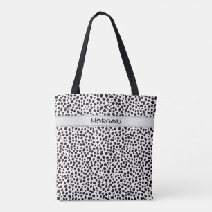 Bolsa De Tote De Puntos Dalmatianos Personalizados