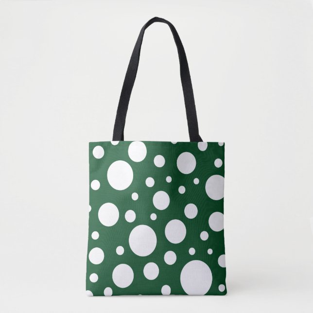 Bolsa de tote de puntos verdes (Anverso)