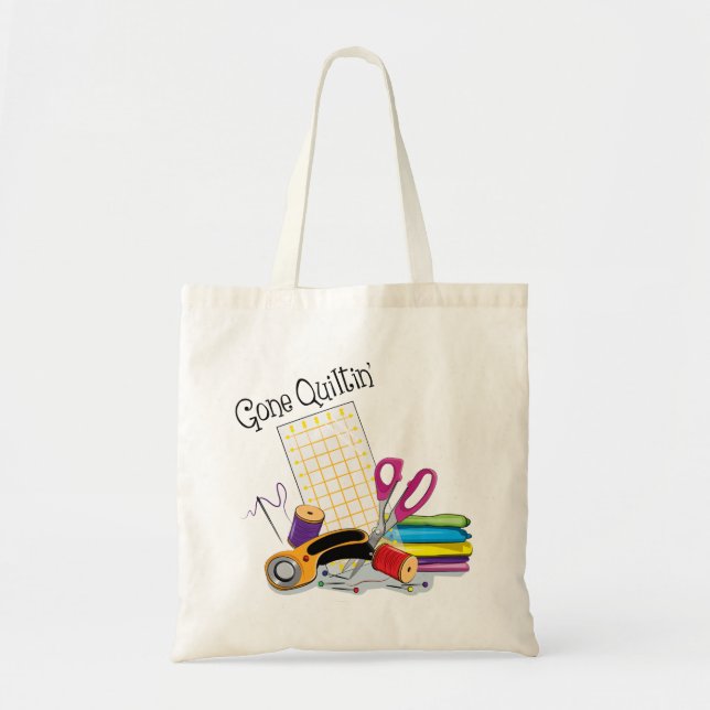 Bolsa de Tote de Quiltin’ Gone - Regalo para calde (Frente)