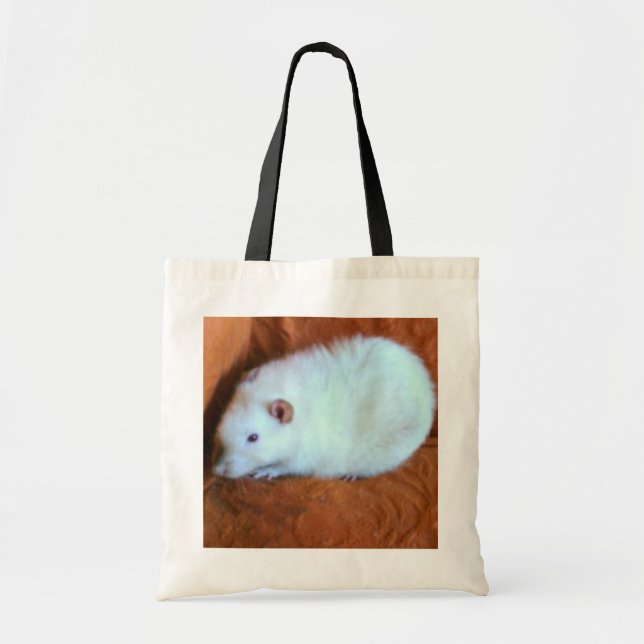 Bolsa De Tote De Rata Blanca De Bolsa De Nieve (Frente)