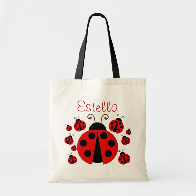 Bolsa de Tote de Red Ladybug (Frente)