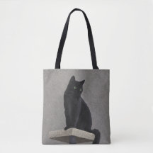 Bolsa de Tote de Regalía de Gato Negro