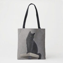 Bolsa de Tote de Regalía de Gato Negro