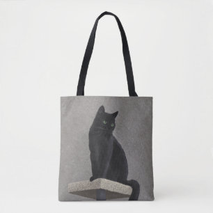 Bolsa de Tote de Regalía de Gato Negro