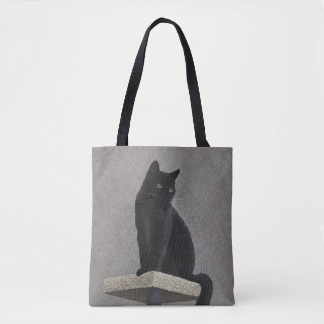 Bolsa de Tote de Regalía de Gato Negro (Anverso)